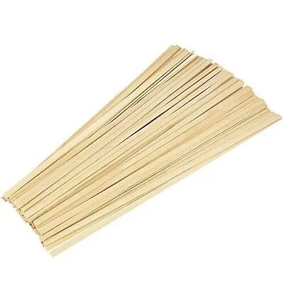Pllieay Bamboo Sticks Wood Extra Long Sticks For Crafting 40CM Length 100 Pieces • £11.49