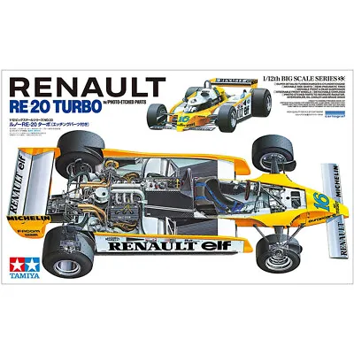 Tamiya 1/12 Renault RE 20 Turbo Racing Car Plastic Model Kit 12033 Scale 1:12 • £98.99