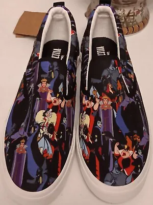 Disney Villains Slip On Sneakers Size 11 Ursula Evil Queen Hade  • $80