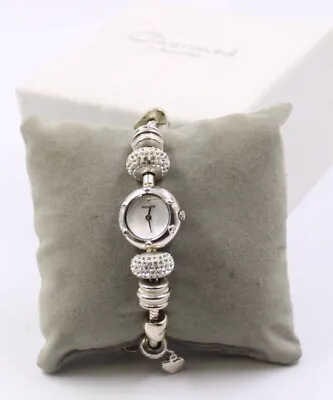 CHARMED By ACCURIST Steel Charm Bracelet Quartz Wristwatch Spares/Repairs - N22 • £12.99