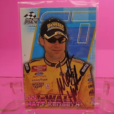 MATT KENSETH Autographed Signed 2002 Press Pass Card #16 NASCAR Racing (C511) • $9.99