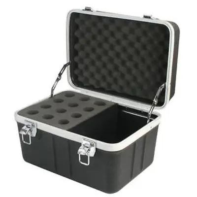 NEW 12 Microphone Carrying Case.Mic Instrument Storage Portable Flight Box.sm58 • $89