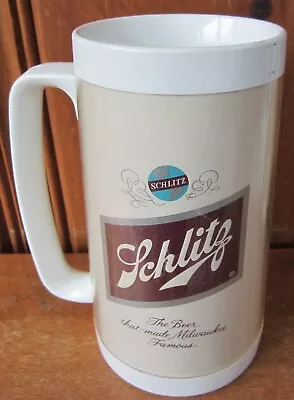 Schlitz Thermo Serv Insulated Plastic Beer Mug-Vintage • $7.99