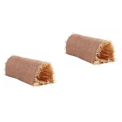  2 Count Rabbit Sleep Bed Guinea Pig Cage Tunnel Chinchilla Accessories Indoor • £12.14