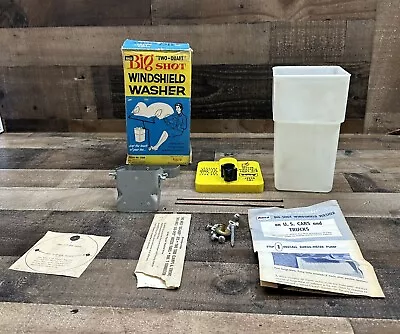 VINTAGE WINDSHIELD WASHER KIT ANCO BIG SHOT For Mancave Or Dealership Deco!! • $49.99