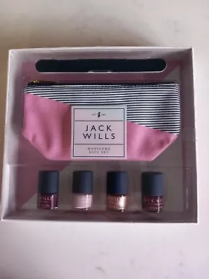 New Jack Wills Manicure Gift Set With 4 Nail Polishes • £9.99