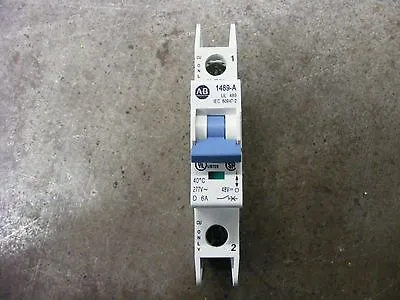 Allen Bradley 1 Pole 6 Amp Breaker Cat No 1489-A1D060 Series A • $17