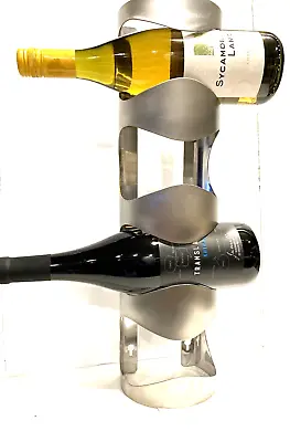 Ikea Wine Rack 4 Bottle Holder Silver Wall Mounted Modern 21152 • £17.10