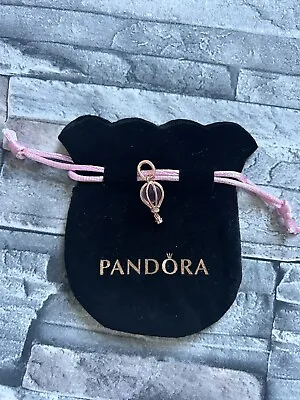Genuine Pandora Rose Gold Sparkling Pink Hot Air Balloon Charm 789434C01 • £26.99