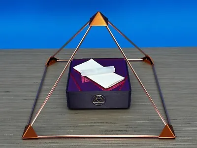 Copper Pyramid 8  Portable Crystal Charging Energizing Feng Shui Meditation • $200