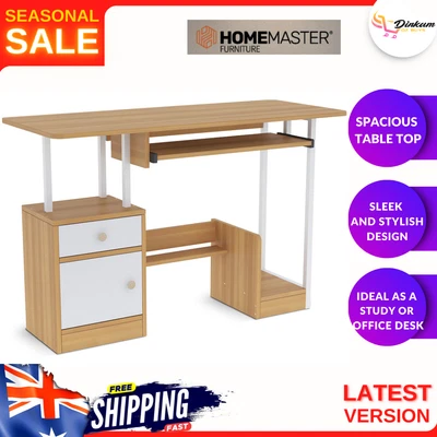$74.81 • Buy Home Master Computer Desk Workstation Storage Spacious Stylish 110 X 72cm