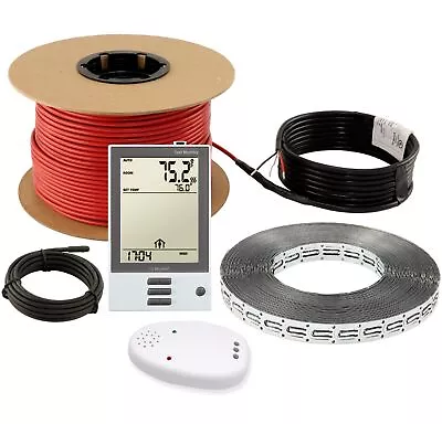 $664 • Buy LuxHeat Cable Kit 120v (10-150sqft) Electric Radiant Floor Heating System Tile +
