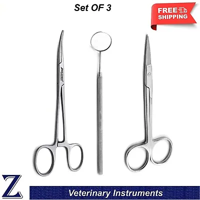 Dogs Cat Hair Trimming Surgical Veterinary Tools Ear Hair Removal Instruments CE • £9.99