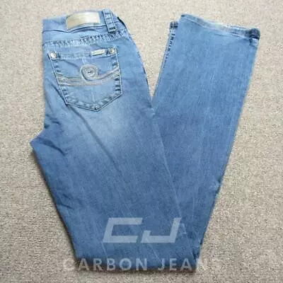 Womens 7 For All Mankind Slim Bootcut Stretch Jeans 28 W 33 L / Ref 4027 • £19.99