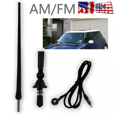 Black Boat Marine Radio Antenna FM AM Aerial For Car Turk ATV UTV Yacht Tractor • $15.78