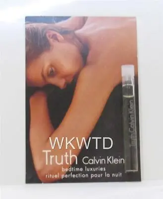 Calvin Klein Truth Sensual Bedtime Fragrance Perfume Sample Vial 1.5ml Free Post • $9