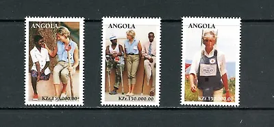 M534   Angola  1998    Lady Diana    3v.      MNH • $2.68