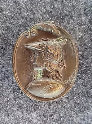 Vintage VALKYRIE Belt Buckle ART Nouveau Da Vinci Warrior Winged Helmet Rare • $9.99