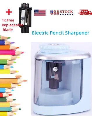 $8.99 • Buy Electric Pencil Sharpener Automatic Touch Switch School Home Office Supply Blue