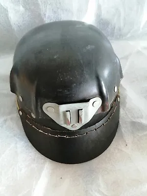 Vintage Romanian Turtle Miner Helmet Mining Coal Miners Bakelite Dark Brown Cap • $82.80