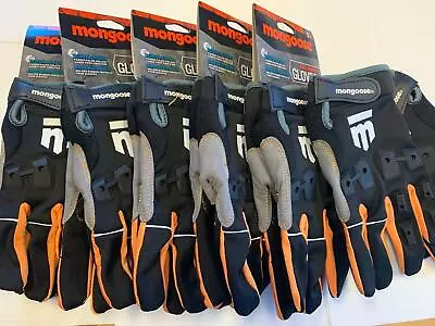 Lot Of 6 Mongoose L/XL Full Finger Bike Bicycle Padded Gloves BMX Mountain New • $33.97