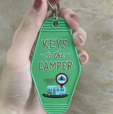 Keys To The Camper Key Ring Tag Green Camper Van Gift Present • £4.49