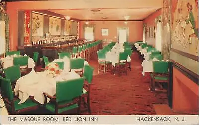 Postcard The Masque Room Red Lion Inn Hackensack NJ  • $20.03