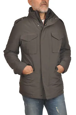 Montecore Man Field Jacket Grigio Medio 16425 • $684.49