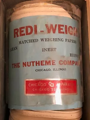 Chicago Apparatus Redi-Weigh Weighing Paper Chemistry Lab Glassware • $18.63