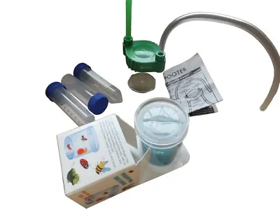 Xmas Gift Insect Pooter For Catching Bugs Plus Bug Jar / Magnifier NEW COMBO • £13.99