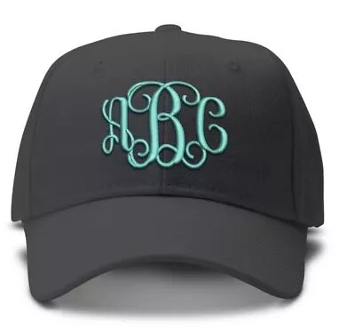 Personalized Monogrammed 6 Panel Soft Low Profile Baseball Cap • $15.99