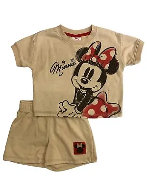 Disney Infant & Toddler Girls Minnie Mouse Baby Outfit Shorts & Top Set • $22.99