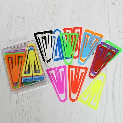 Large Giant Plastic Paper Clips 60mm Page Markers & Plant Identifiers X20 Pack • £3.35
