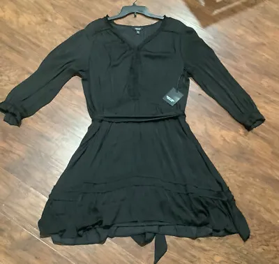 Simply Vera Vera Wang Women Black Casual Dress XXL Beautiful Dress • $39.95