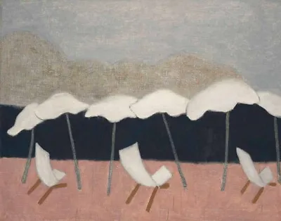 Milton Avery White Umbrellas Canvas Print 16 X 20 • $39.99