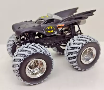 1:64 Hot Wheels Monster Jam Truck Batman Time Racing Champion  Batmobile Snowy • $24.99