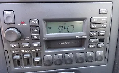 1998 1999 2000 Volvo V70 S70 C70 Am-fm Stereo Radio Cassette Player Sc-813 • $63.99