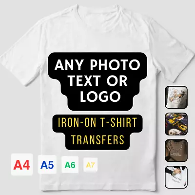 Custom Heat Transfer Iron On Vinyl Decal Any Name Word  Or Logo  T-Shirt • £2.99