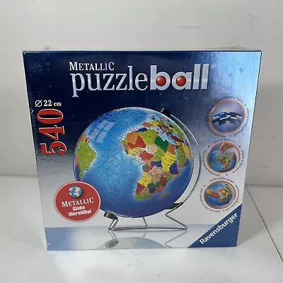 Ravensburger Metallic Globe Puzzleball 540 Pieces NEW & SEALED • $34.99