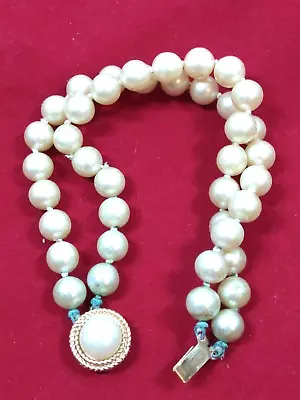 MAJORICA Faux Pearl Bracelet Vintage Double Strand. DS07 • $40