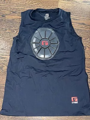 Boy G-Form Black Baseball Heart Guard Shirt Chest Protector Youth Large EUC • $14.99