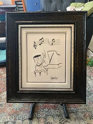 2020 Cork Pianist. A Black And White Painting By The Artist Michael Godard • $500