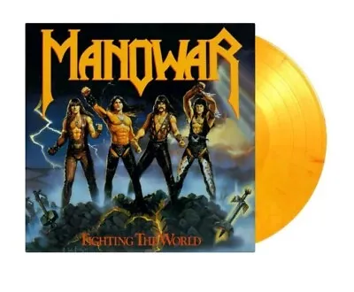 Manowar Fighting The World 180 Gram Yellow Vinyl Power Metal Sealed • $50