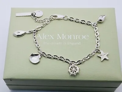 Alex Monroe Nautical Catch Of The Day Charm Bracelet BNIB One Off Trunk Show • $629.30