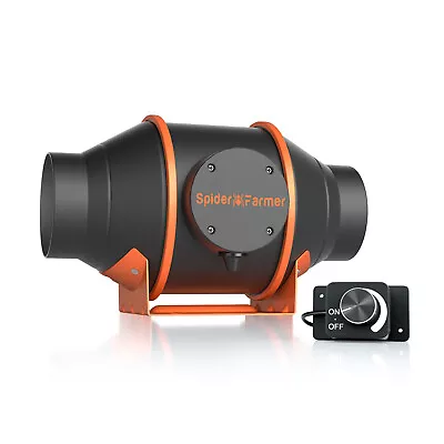 £94.99 • Buy Spider Farmer 4/6Inch Inline Duct Fan With Speed Controller Grow Tent Hydroponic