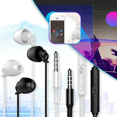 1.2M Sleep Wired Earphone In Ear Noise Reduction Non Pressing Sound Insulation • $1.02