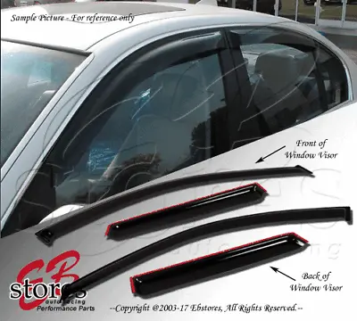 For 2002-2007 Mazda Mazda6 Sedan Smoke Window Visor Rain Guard 4pcs Set • $32.69