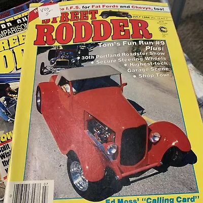 Vintage Street Rodder Magazine July 1986 Vol.15 No.7 Ed Moss Calling Card • $3