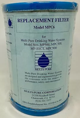 New Multi-Pure Drinking Water System Replacement Filter  MPC6  MPC500 MP-SSCT • $59.99