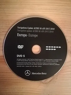 £68.73 • Buy DVD Mercedes Navigation AUDIO 50 NTG4 GERMANY SCANDINAVIEN 2018 W212 W207